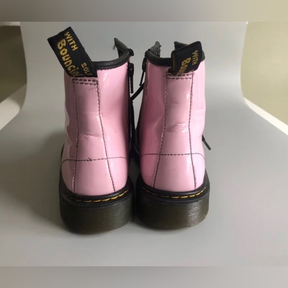 Dr. Martens Junior 1460 Patent Leather Boots Pink Size: US 4M 5L EUR 36 - Picture 5 of 12